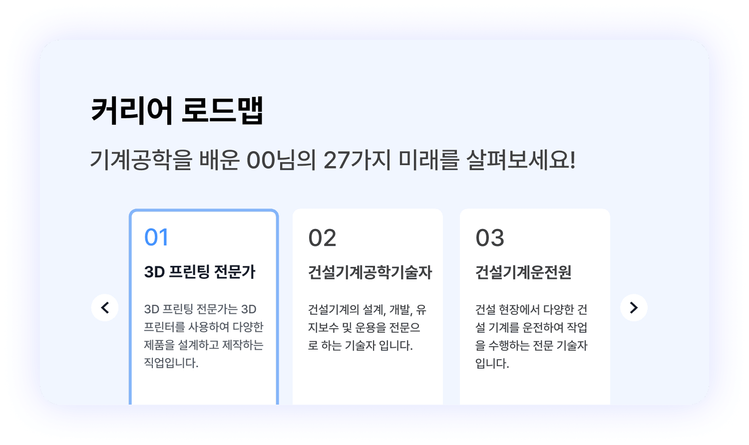 커리어 로드맵 예시
